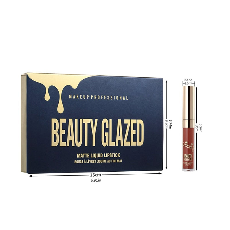 6Pcs Set Long Lasting Matte Liquid Lipgloss